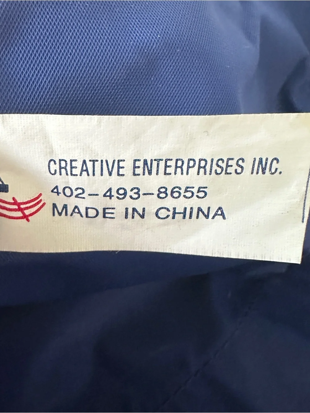 Vintage CHAMPION Duffle Bag Blue Red Spellout Gym Overnight Travel